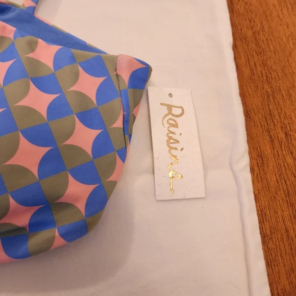 Raisins Colorful Geometric Bikini Set. Comes with Hygienic Liner. NWT - Picture 5 of 11